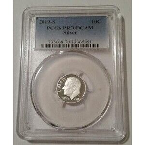 2019 S Silver Roosevelt Dime Proof PR70 DCAM PCGS
